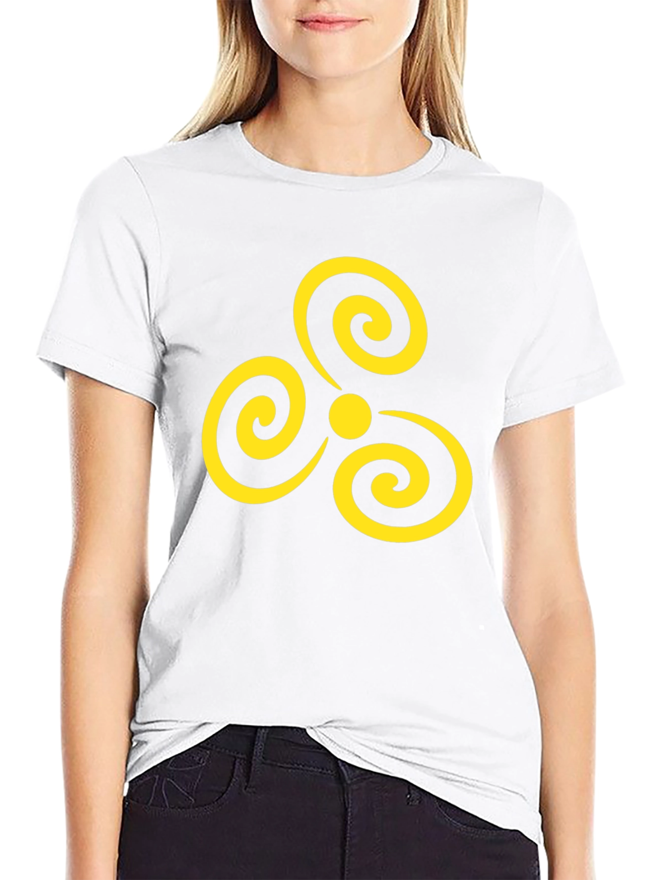 Abstract Swirl Graphic Tee - Modern Design T-Shirt