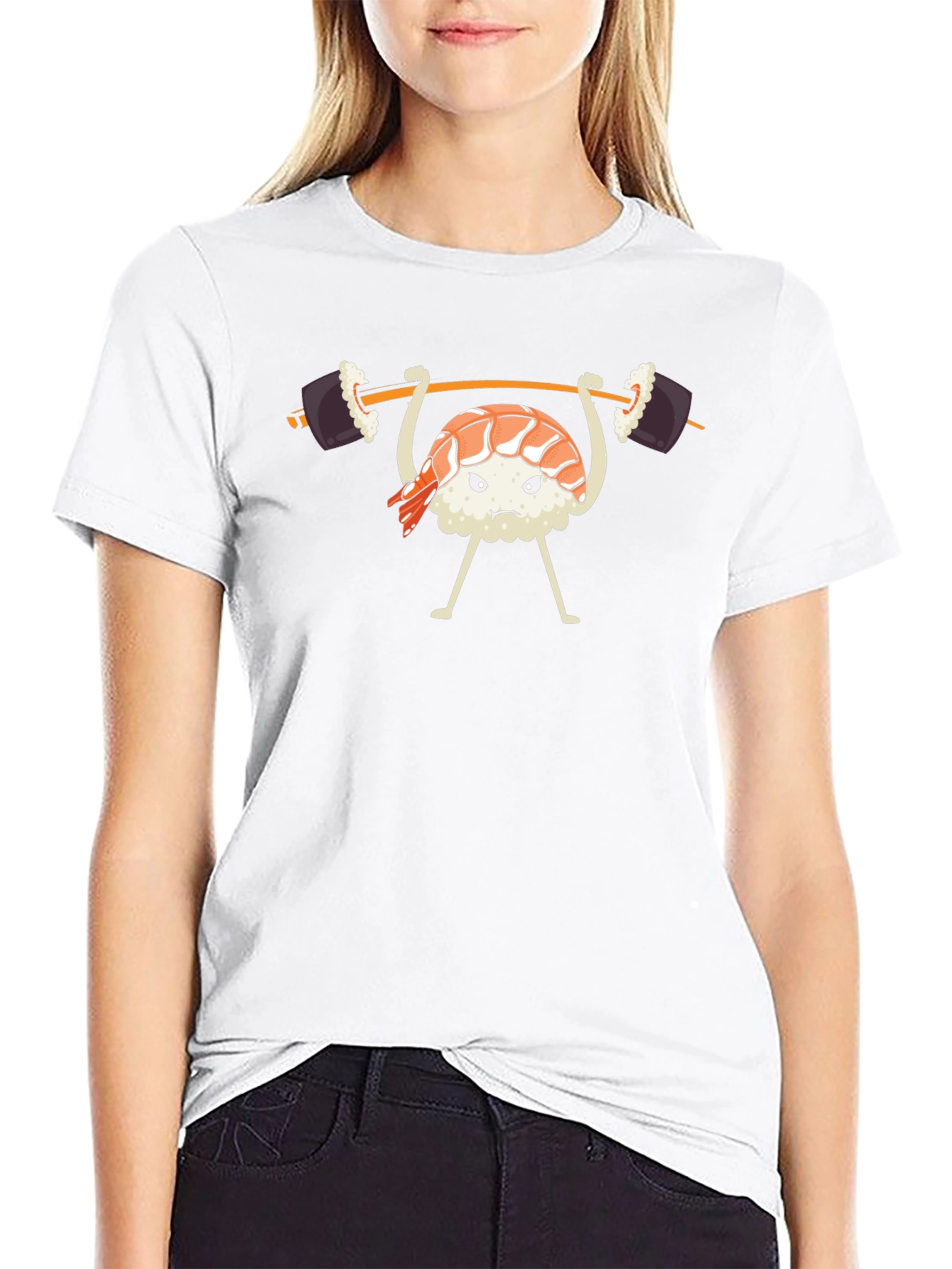 Sushi Weightlifter Graphic T-Shirt