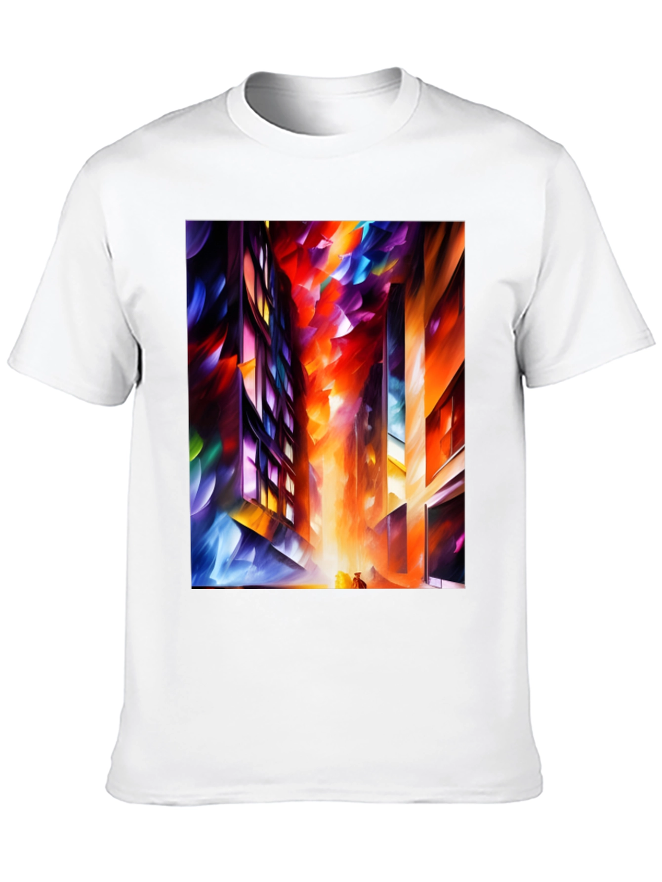 Abstract Cityscape Graphic Tee