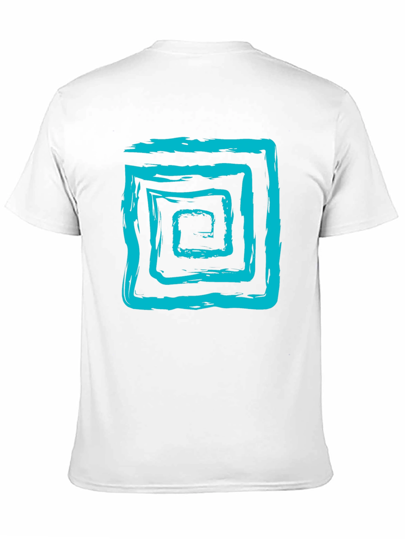 Abstract Brush Stroke Square Graphic Tee