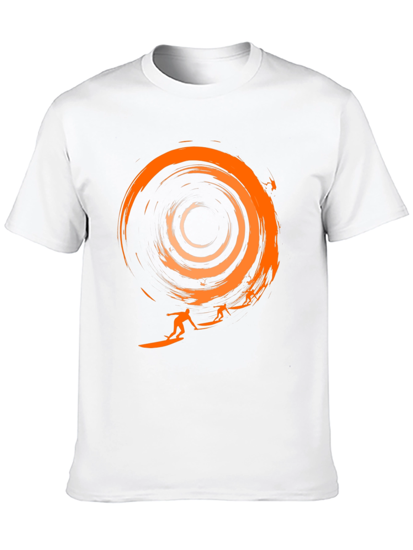Surfer Graphic Black T-Shirt - Cool Wave Design