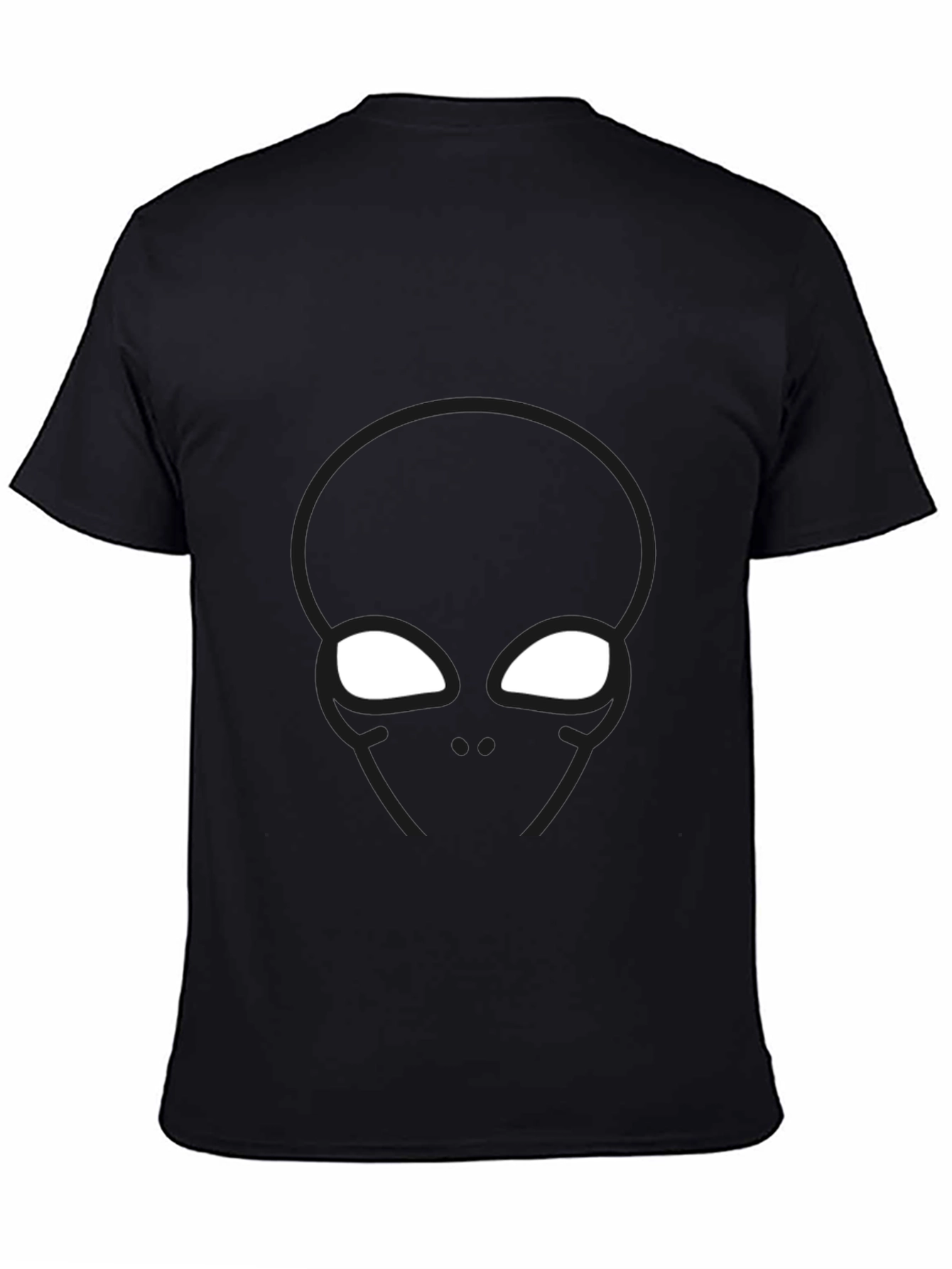 Abstract Superhero Graphic Black T-Shirt