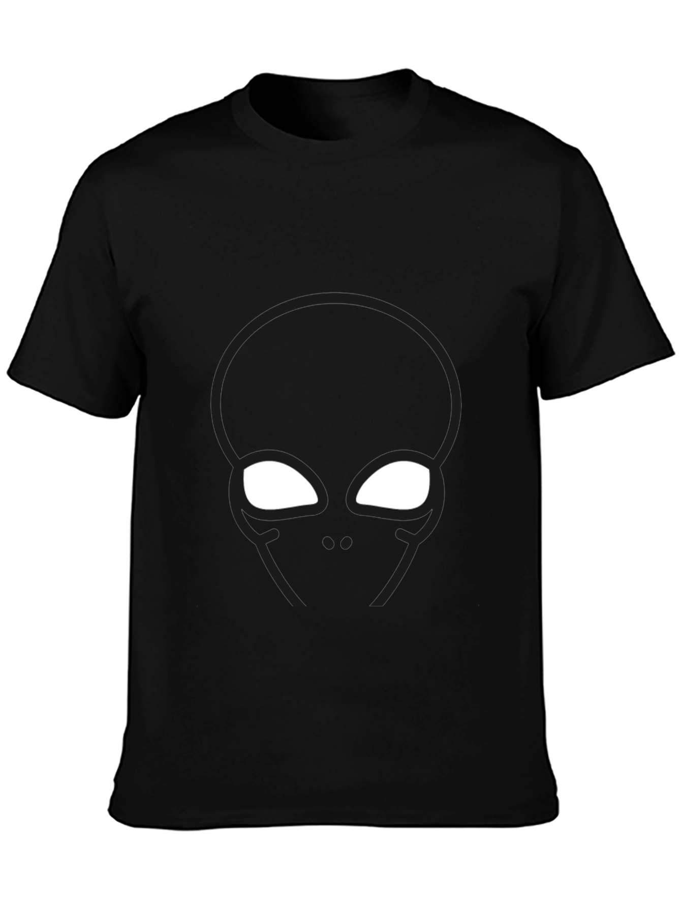 Abstract Superhero Graphic Black T-Shirt