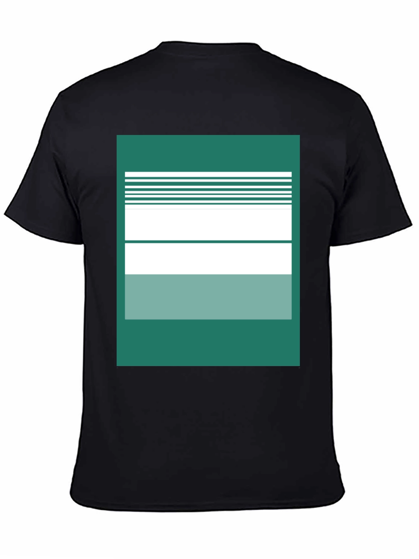 Abstract Striped Graphic Tee - Modern Casual Style