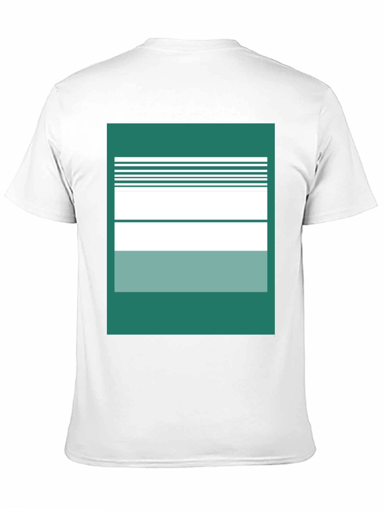 Abstract Striped Graphic Tee - Modern Casual Style