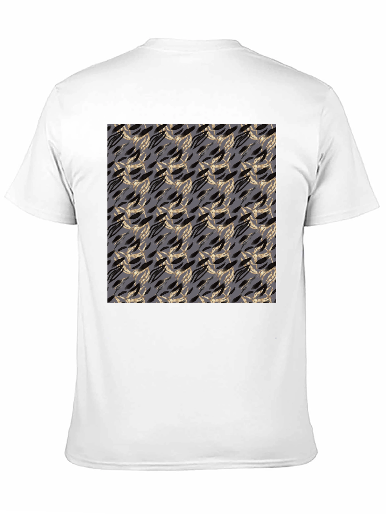 Abstract Pattern Black T-Shirt