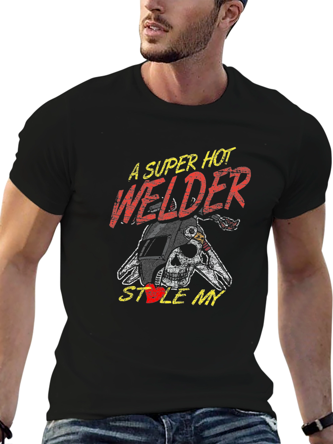 Super Hot Welder Graphic Tee - Steal My Heart