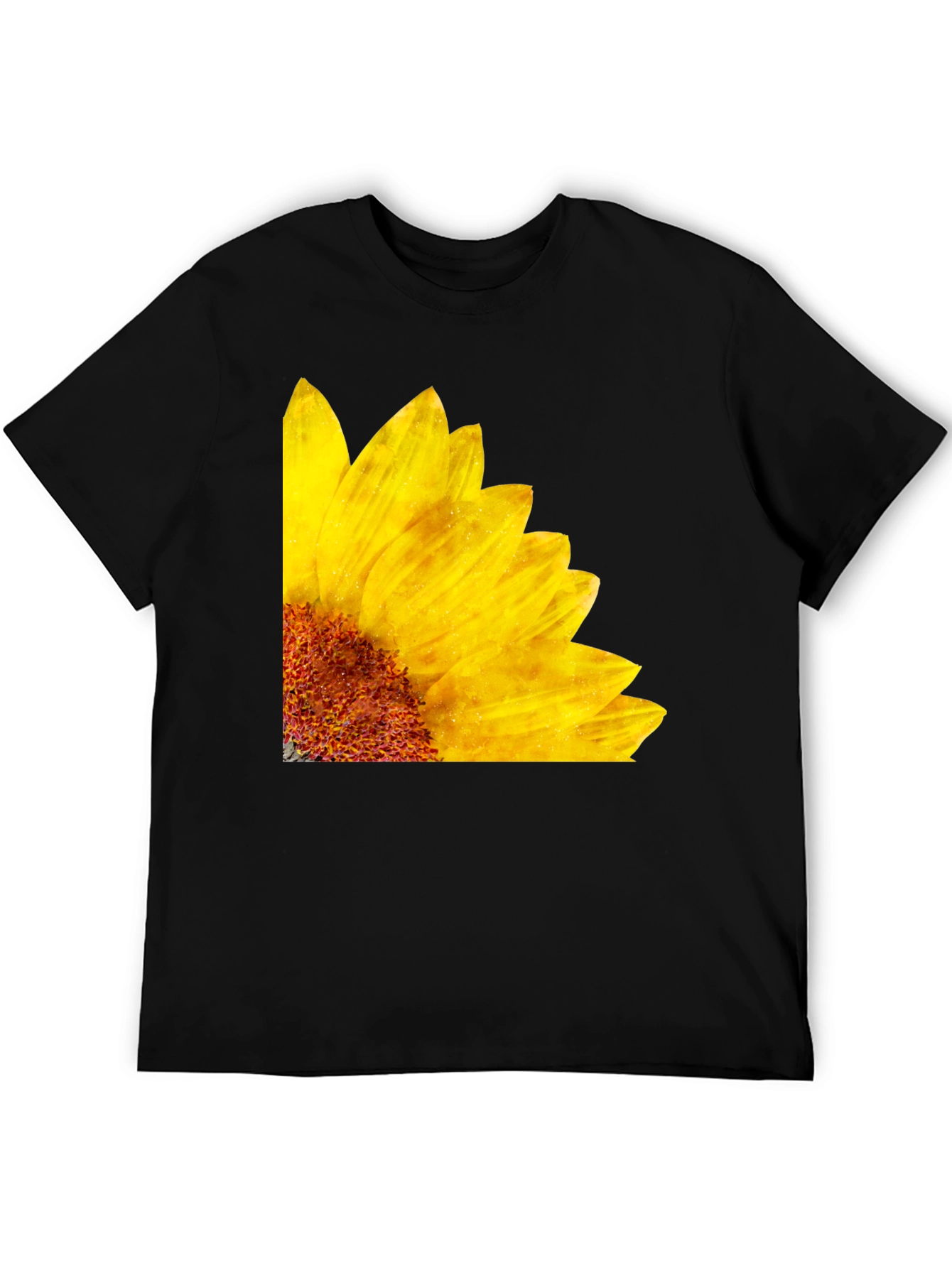 Sunflower Graphic Black T-Shirt