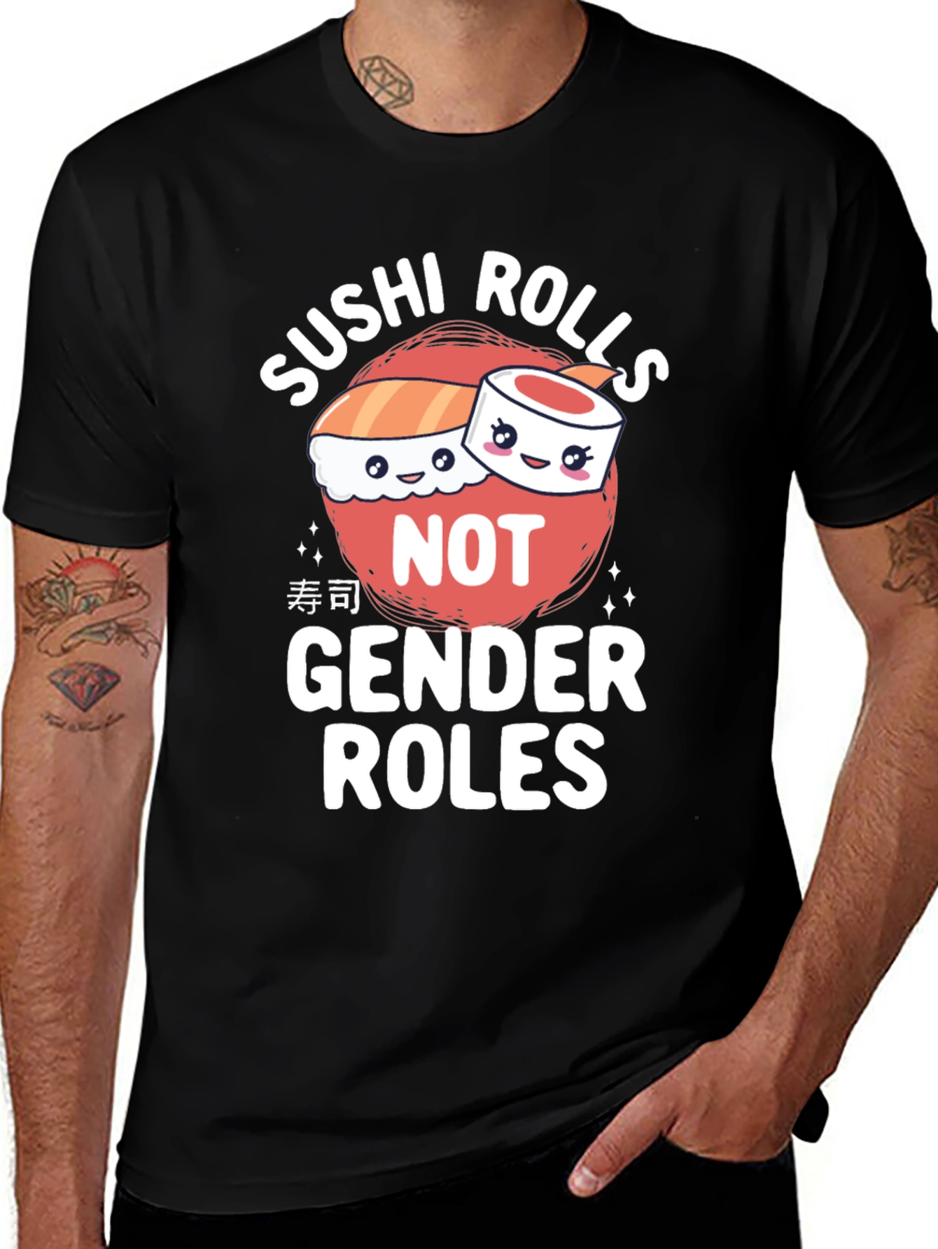 Sushi Rolls Not Gender Roles T-Shirt