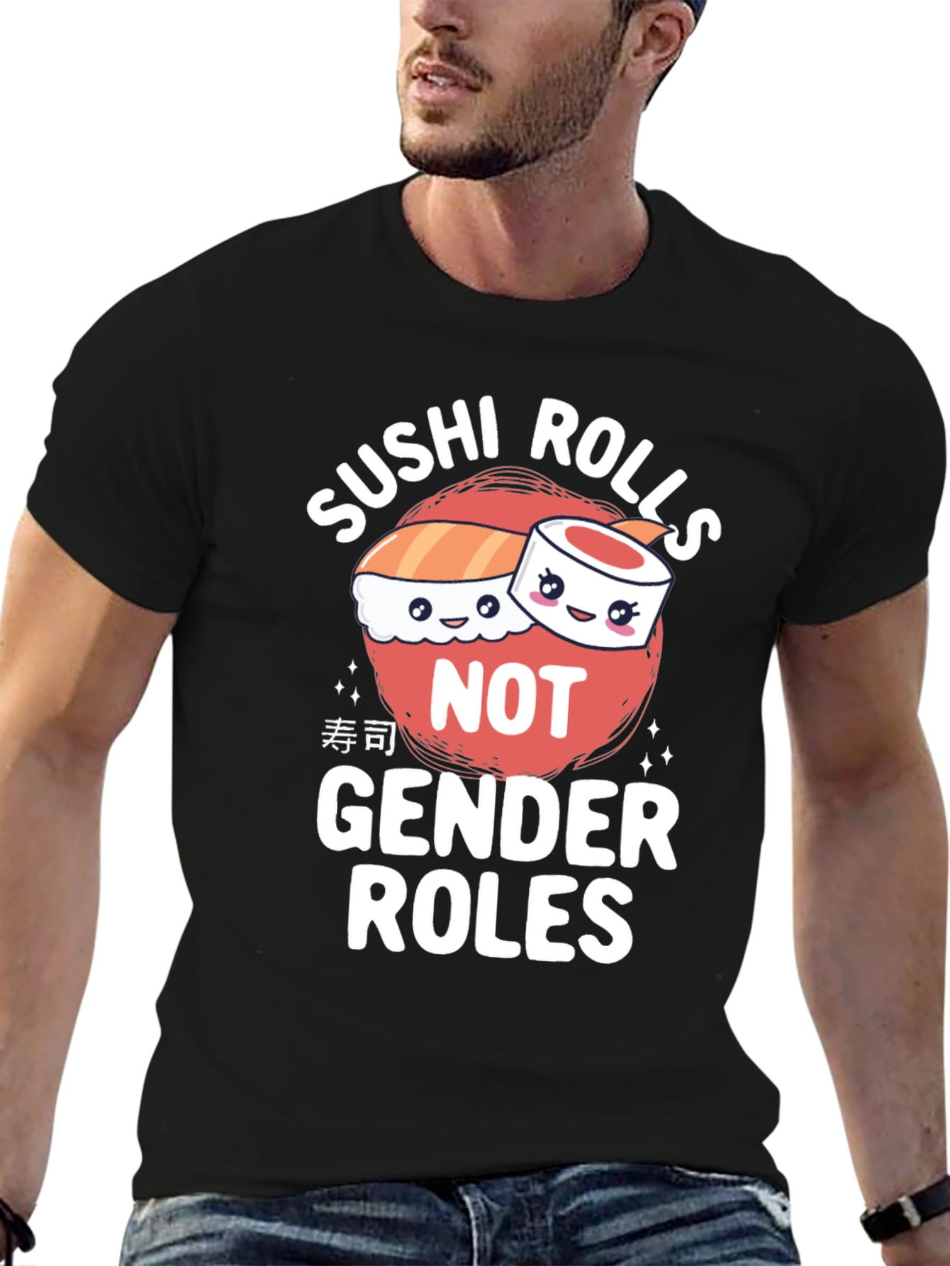 Sushi Rolls Not Gender Roles T-Shirt