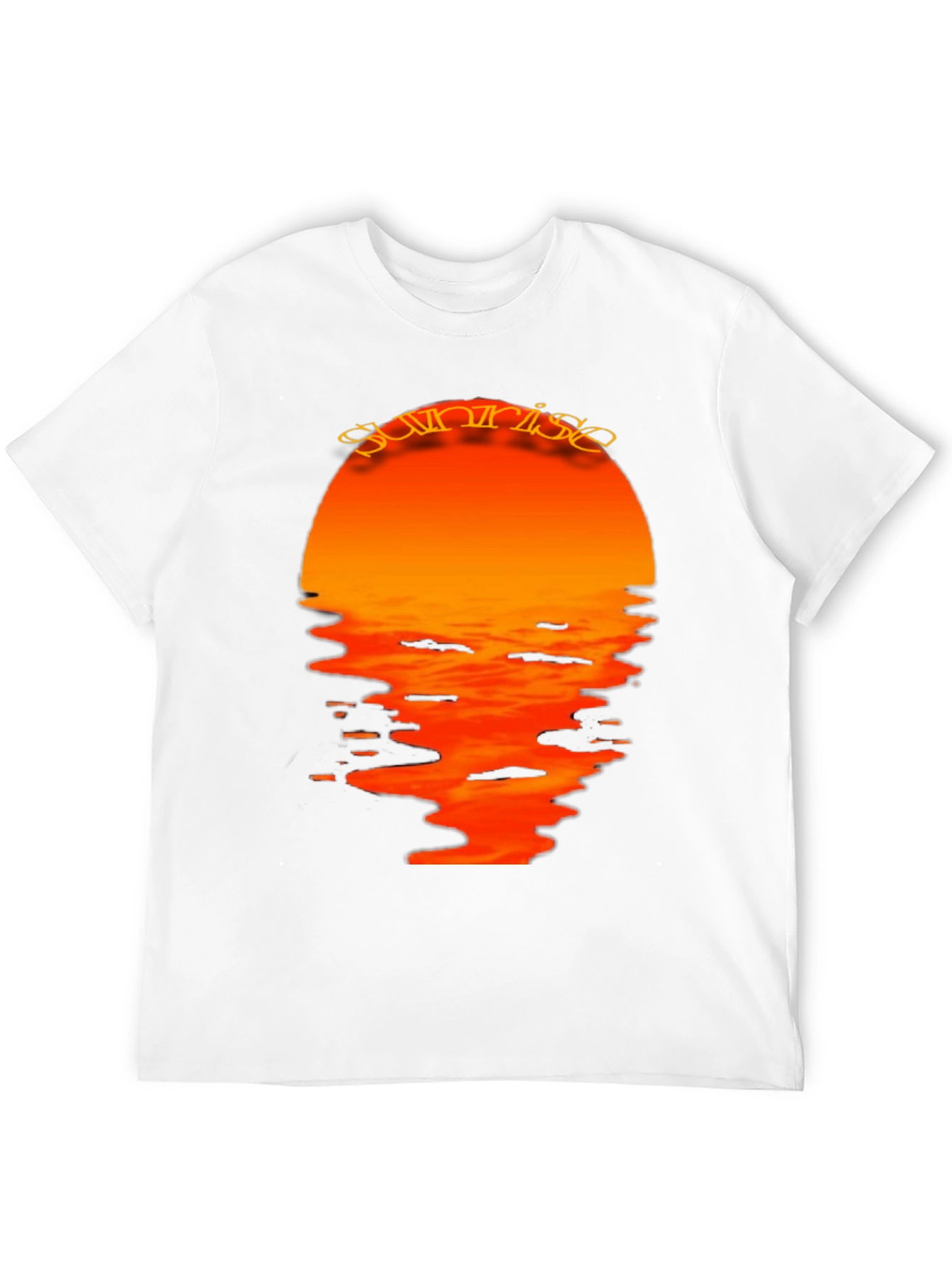 Sunrise Graphic Print Black T-Shirt