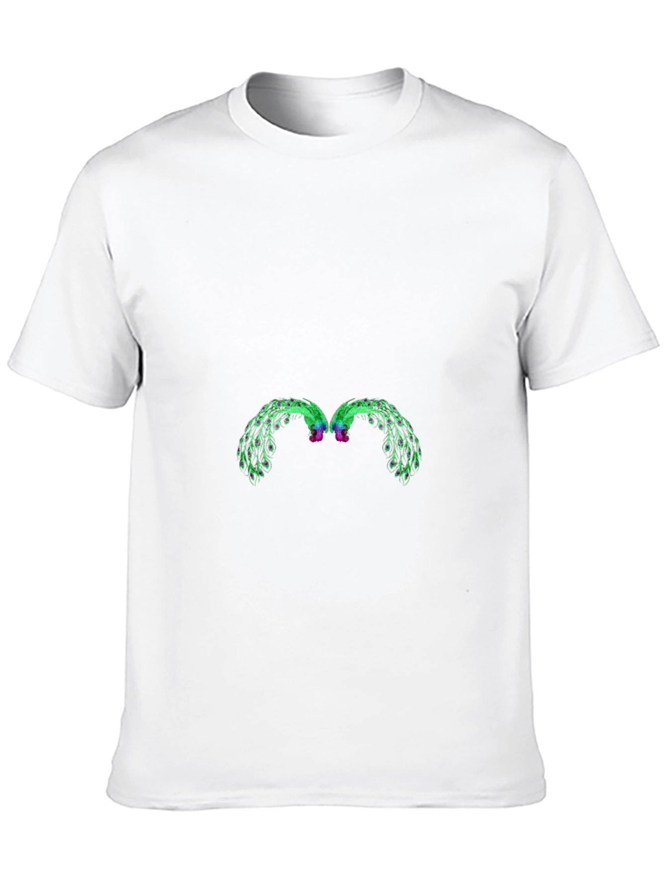 Abstract Graphic Black Crew Neck Tee