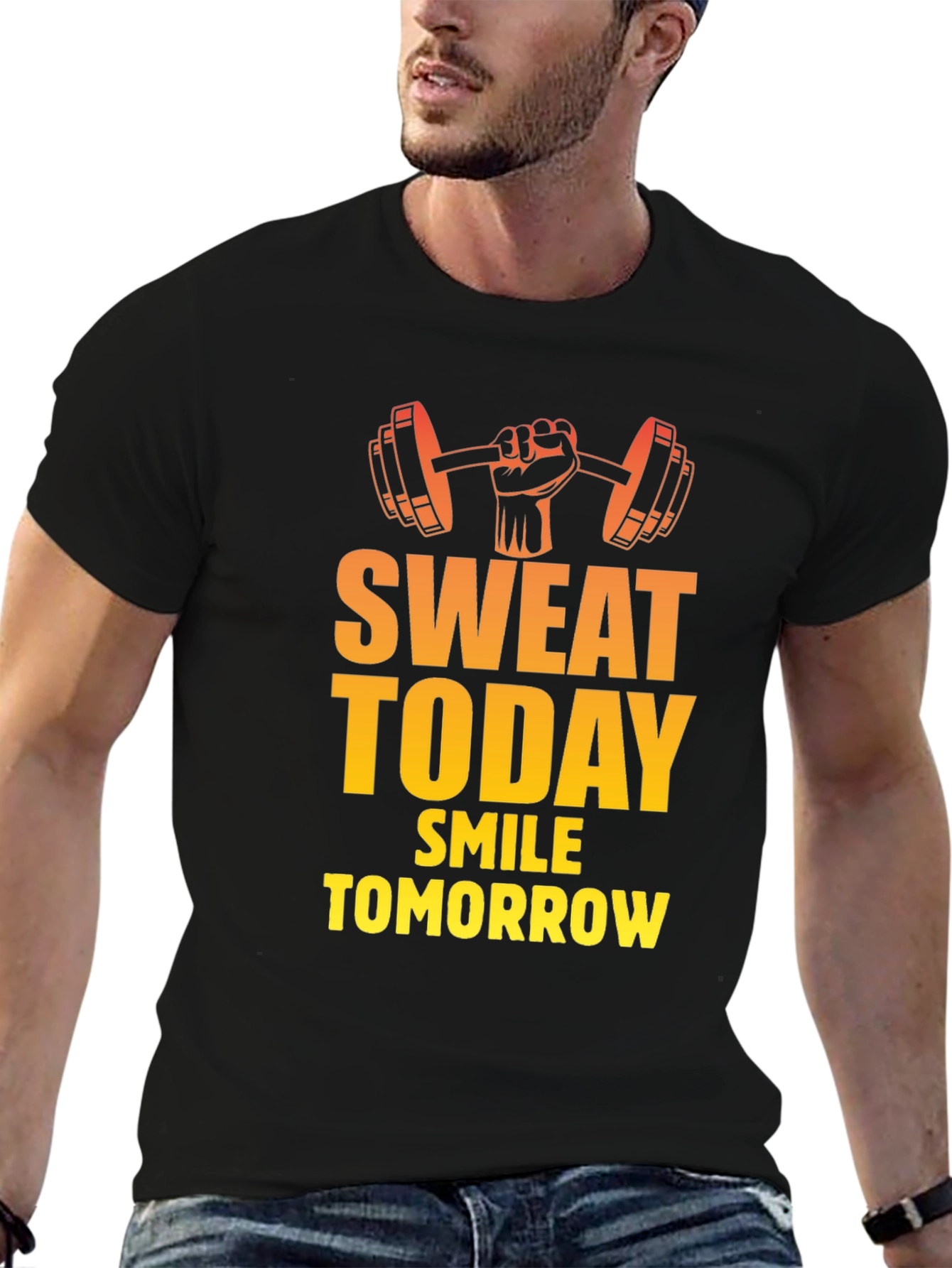 Sweat Today Smile Tomorrow Gym T-Shirt