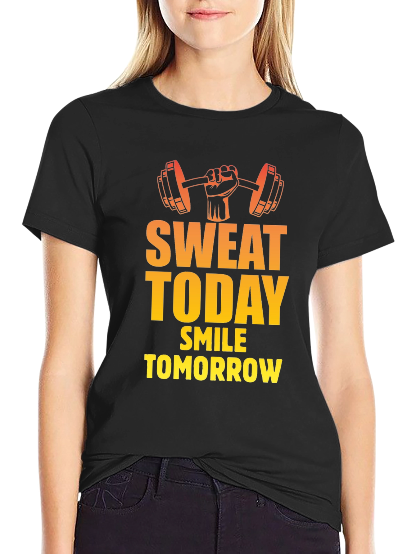 Sweat Today Smile Tomorrow Gym T-Shirt