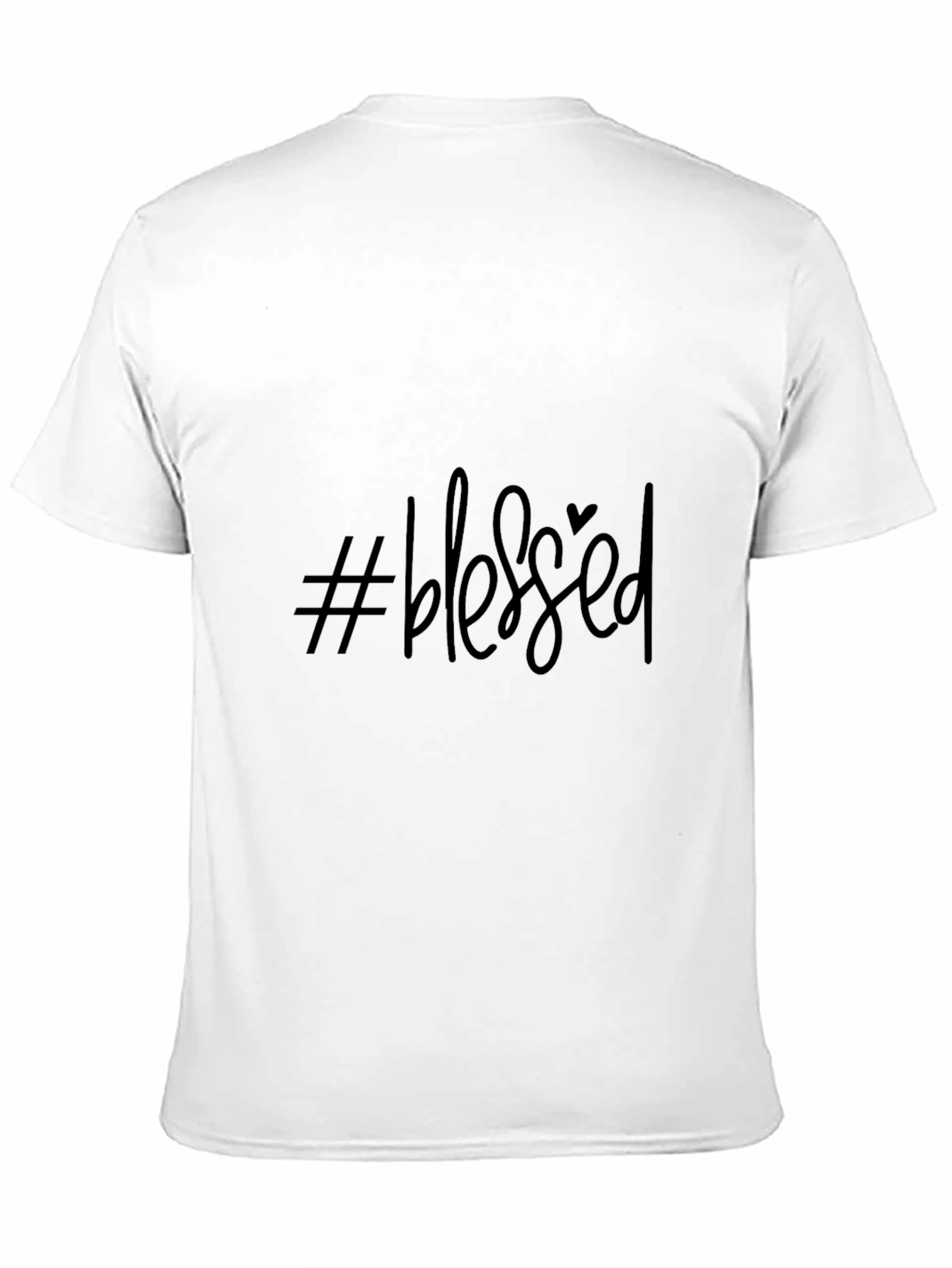 #Blessed Black Graphic T-Shirt