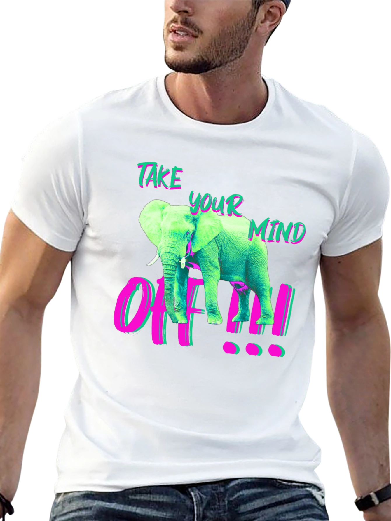 Take Your Mind Off Elephant Graphic T-Shirt