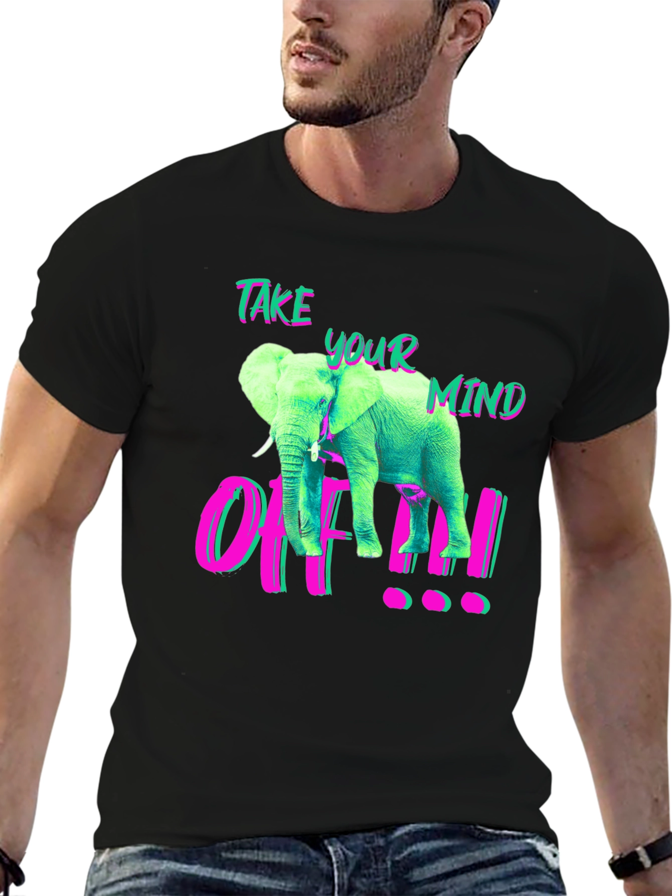 Take Your Mind Off Elephant Graphic T-Shirt