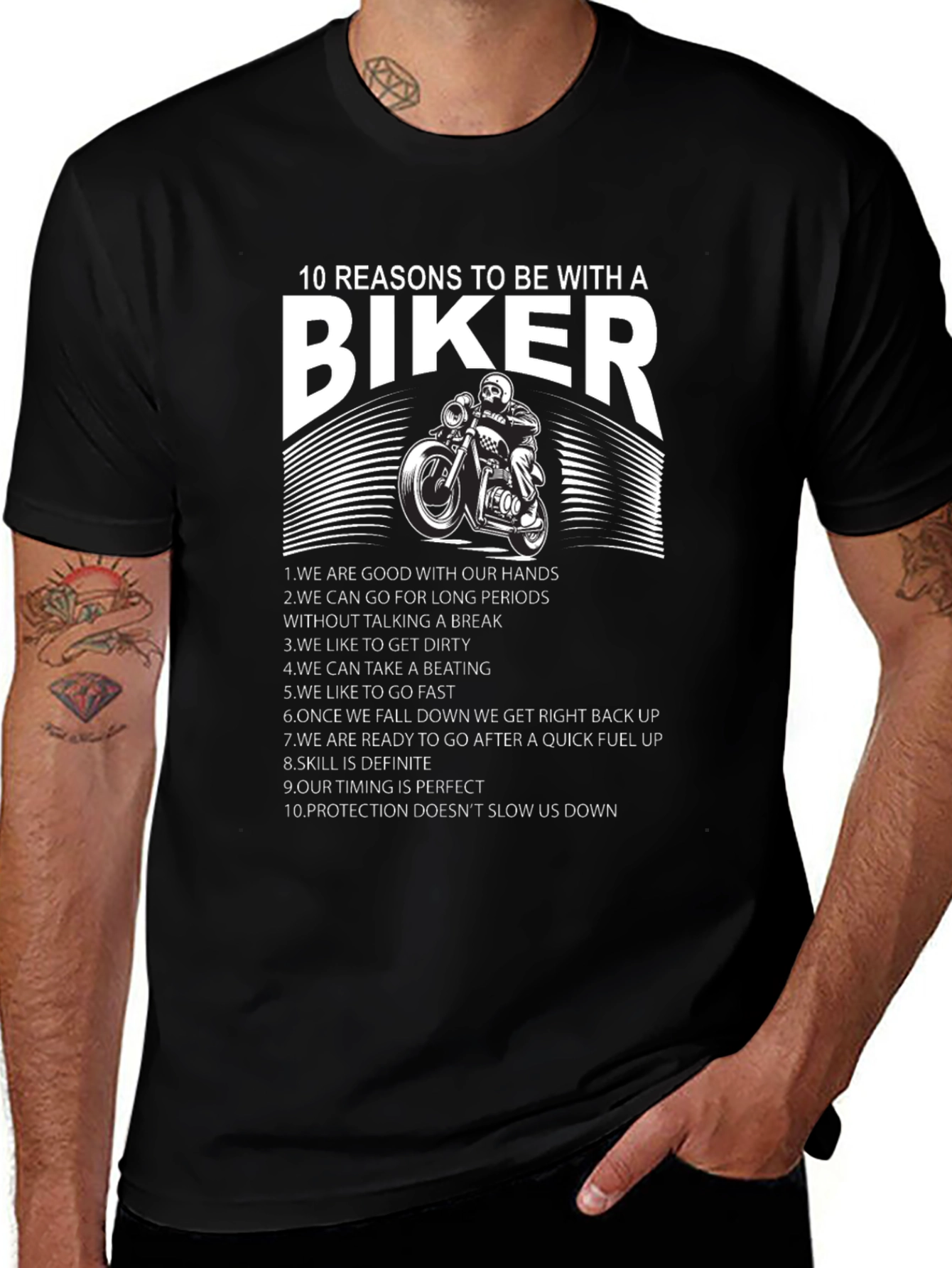 10 Reasons to Date a Biker T-Shirt