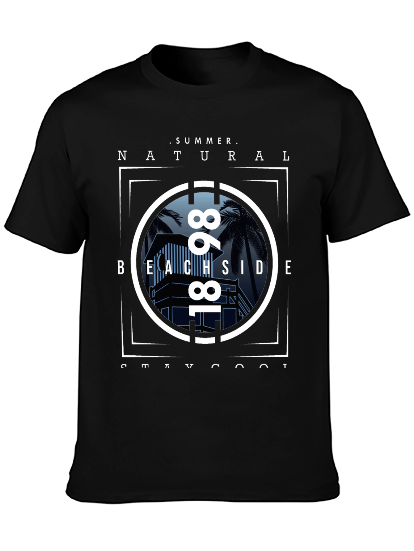 Summer Beachside Natural T-Shirt