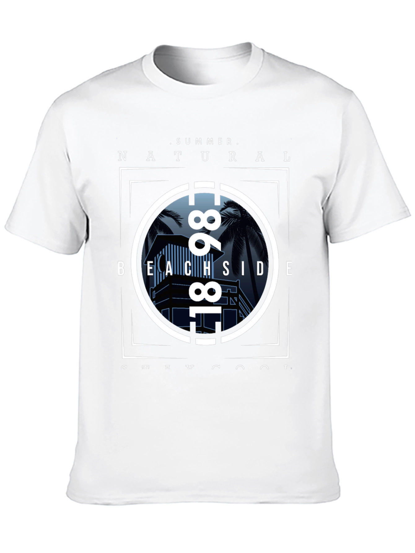 Summer Beachside Natural T-Shirt