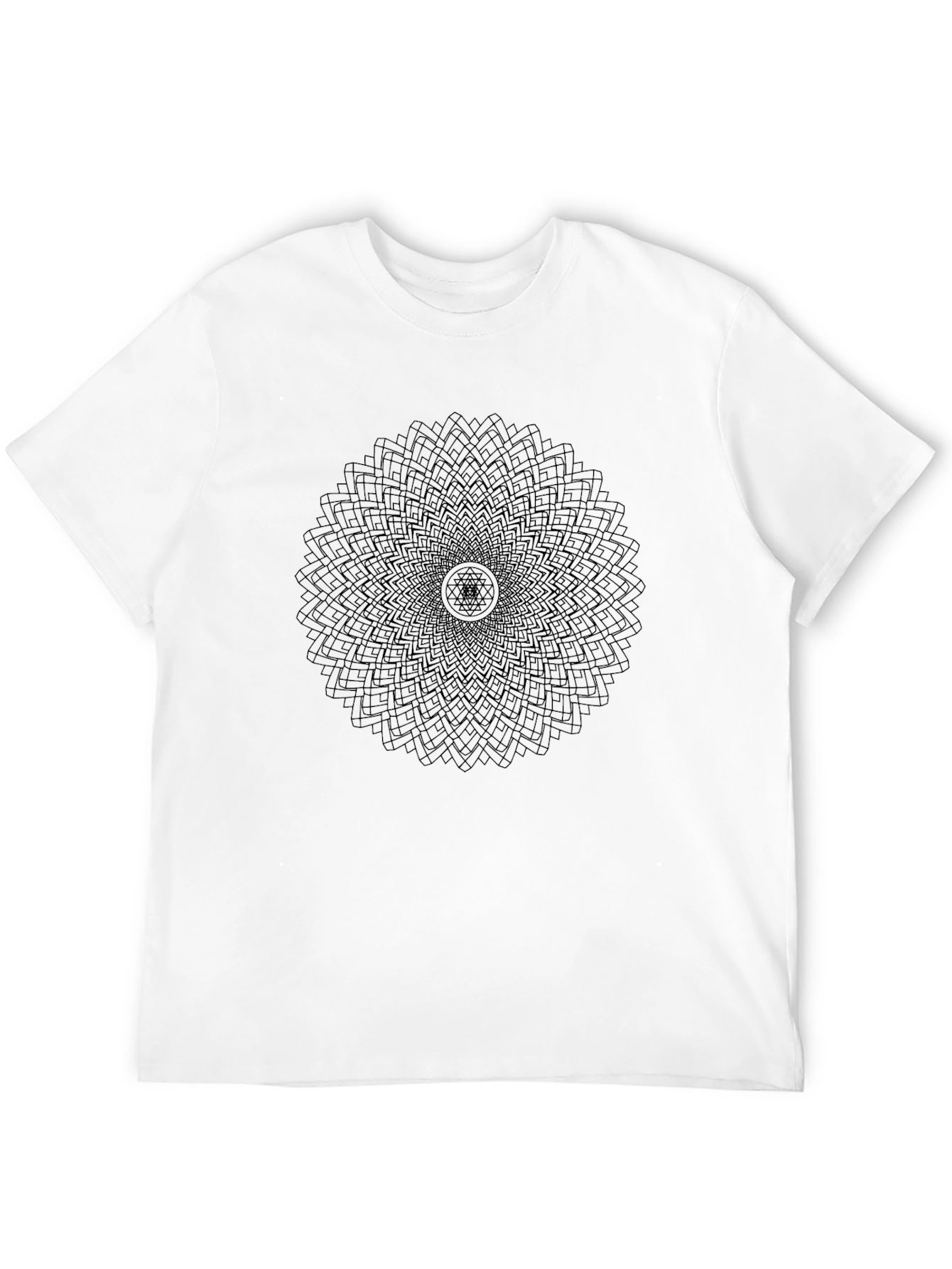 Abstract Mandala Black Graphic Tee