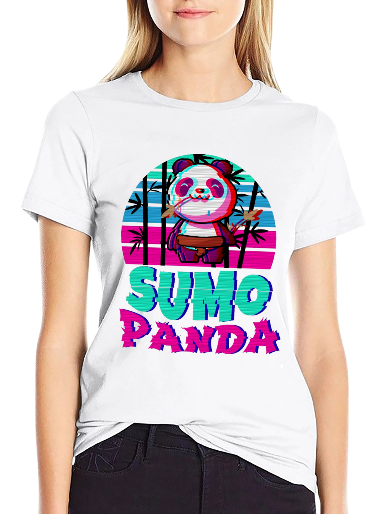 Sumo Panda Graphic T-Shirt