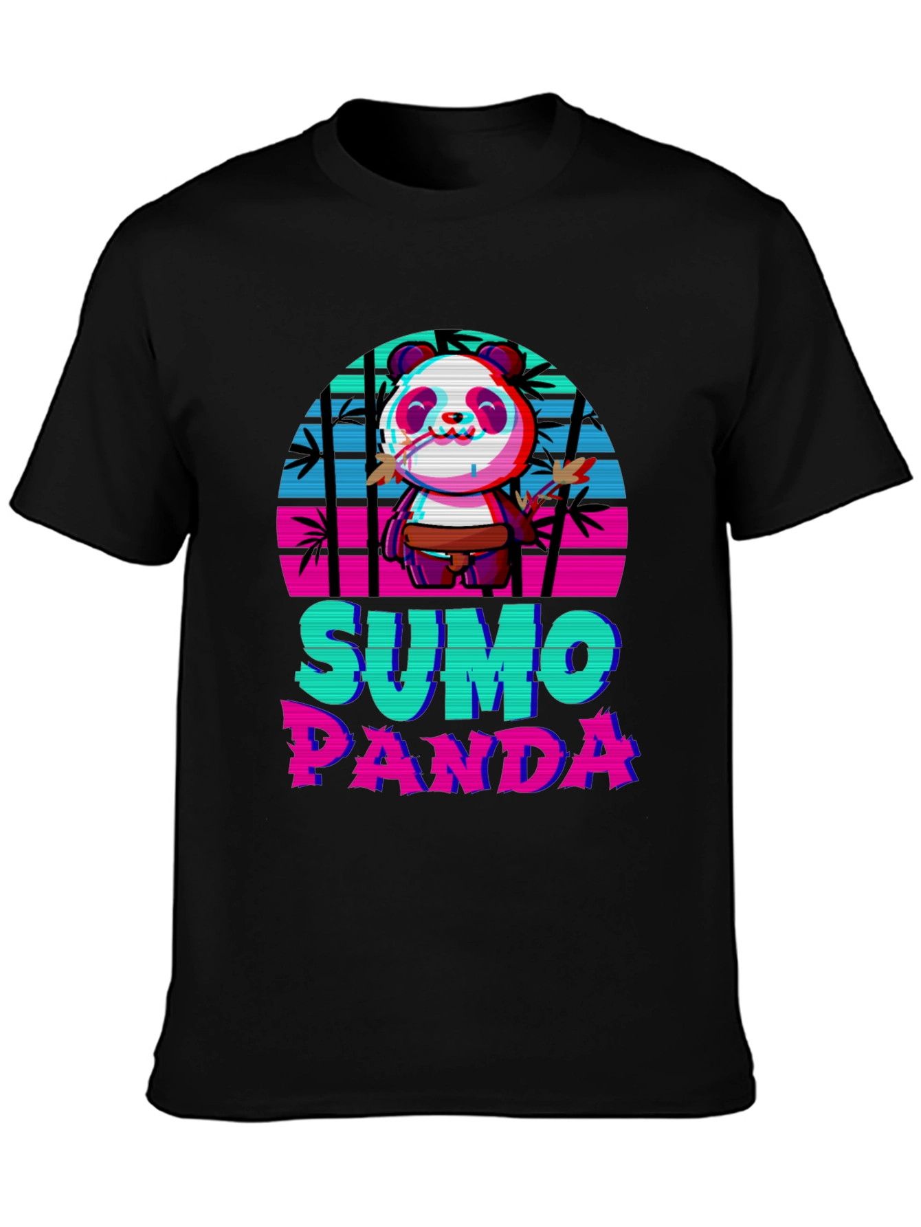 Sumo Panda Graphic T-Shirt