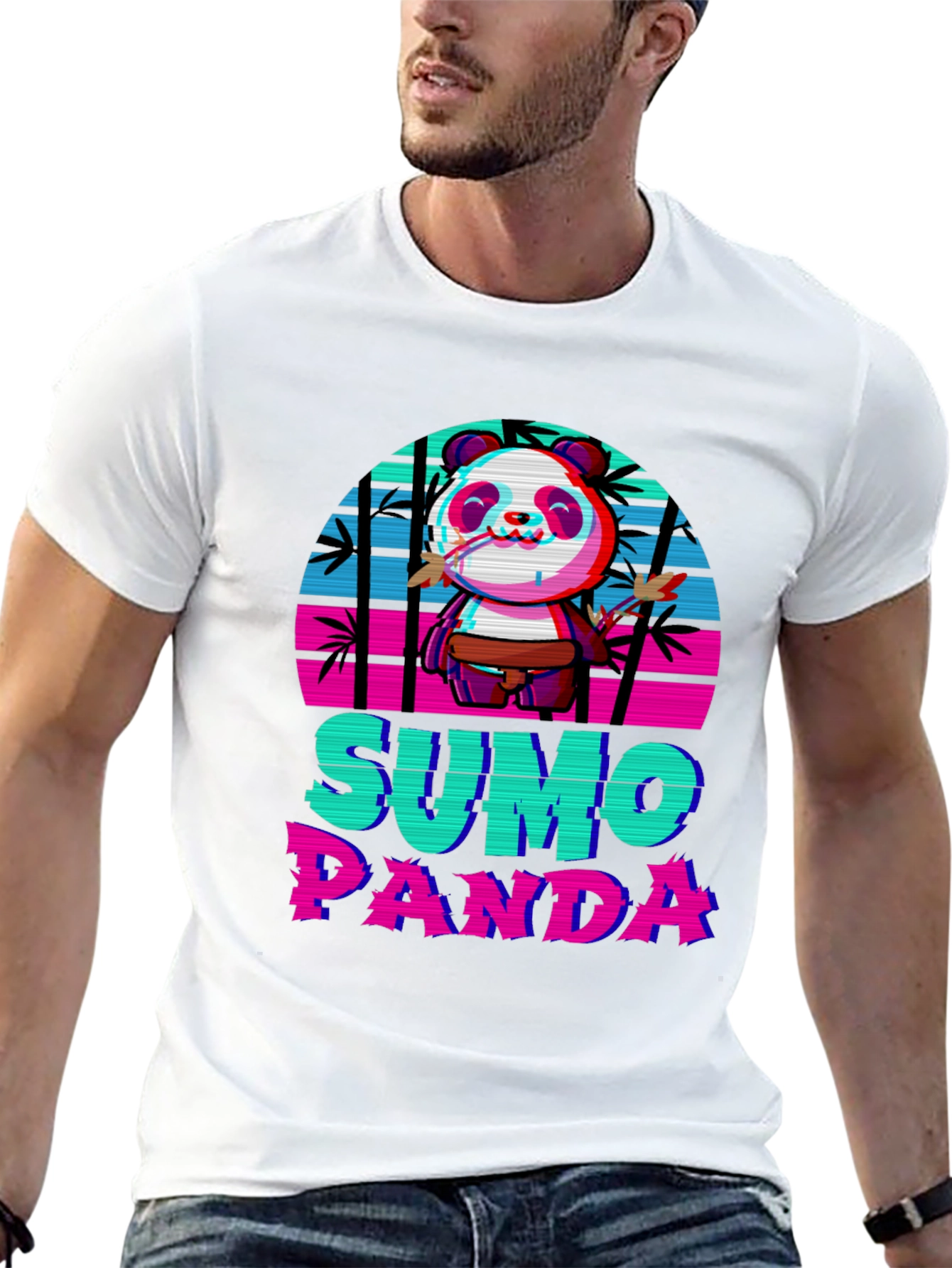 Sumo Panda Graphic T-Shirt