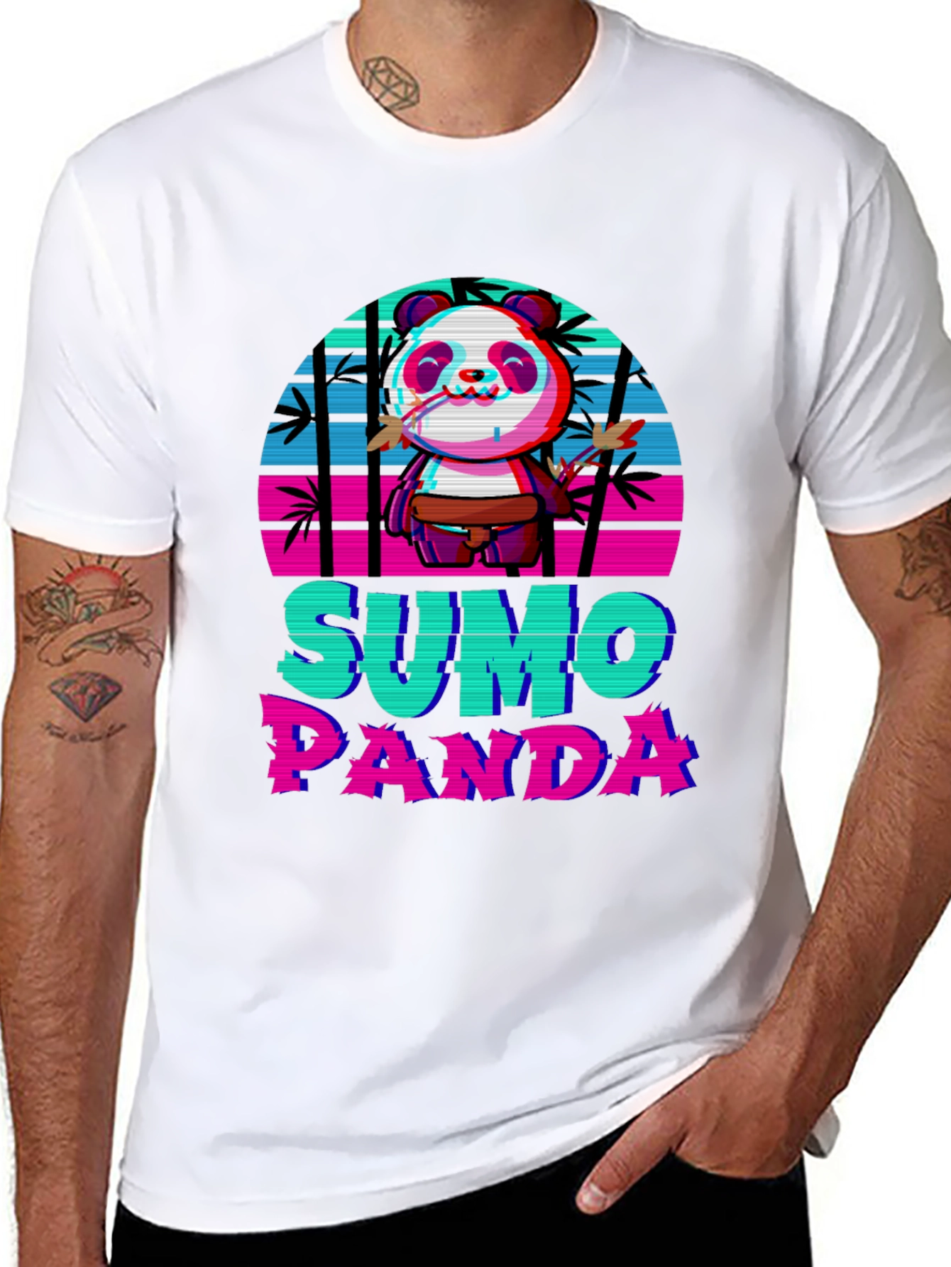 Sumo Panda Graphic T-Shirt