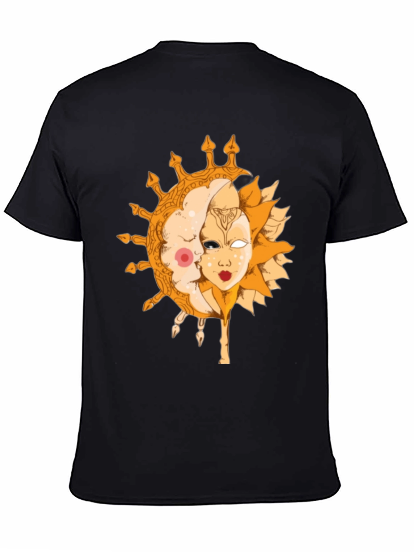 Sun and Moon Graphic Tee - Celestial Design