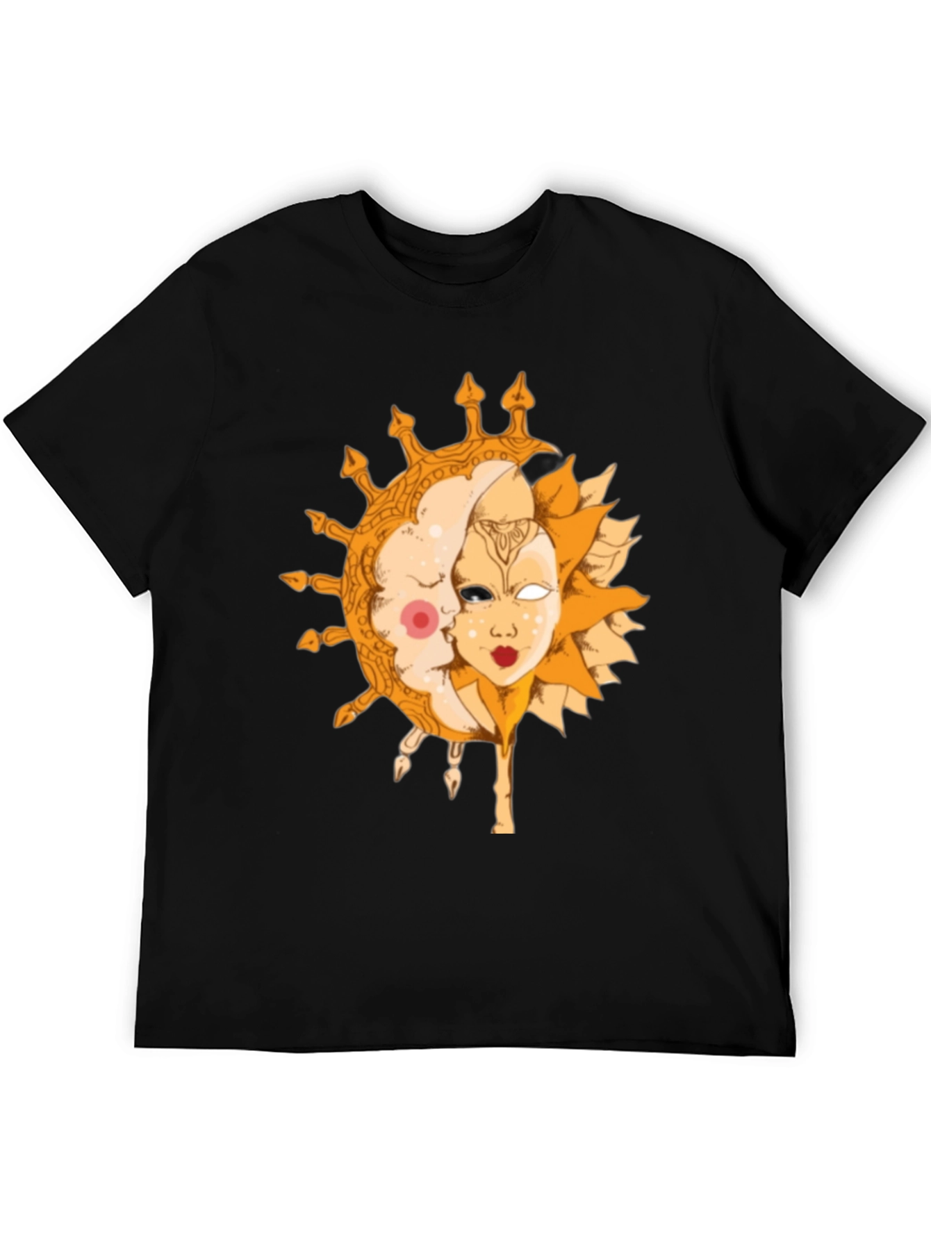 Sun and Moon Graphic Tee - Celestial Design