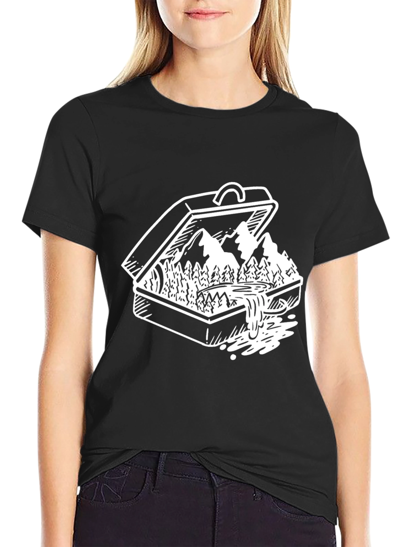 Suitcase Landscape Graphic Tee