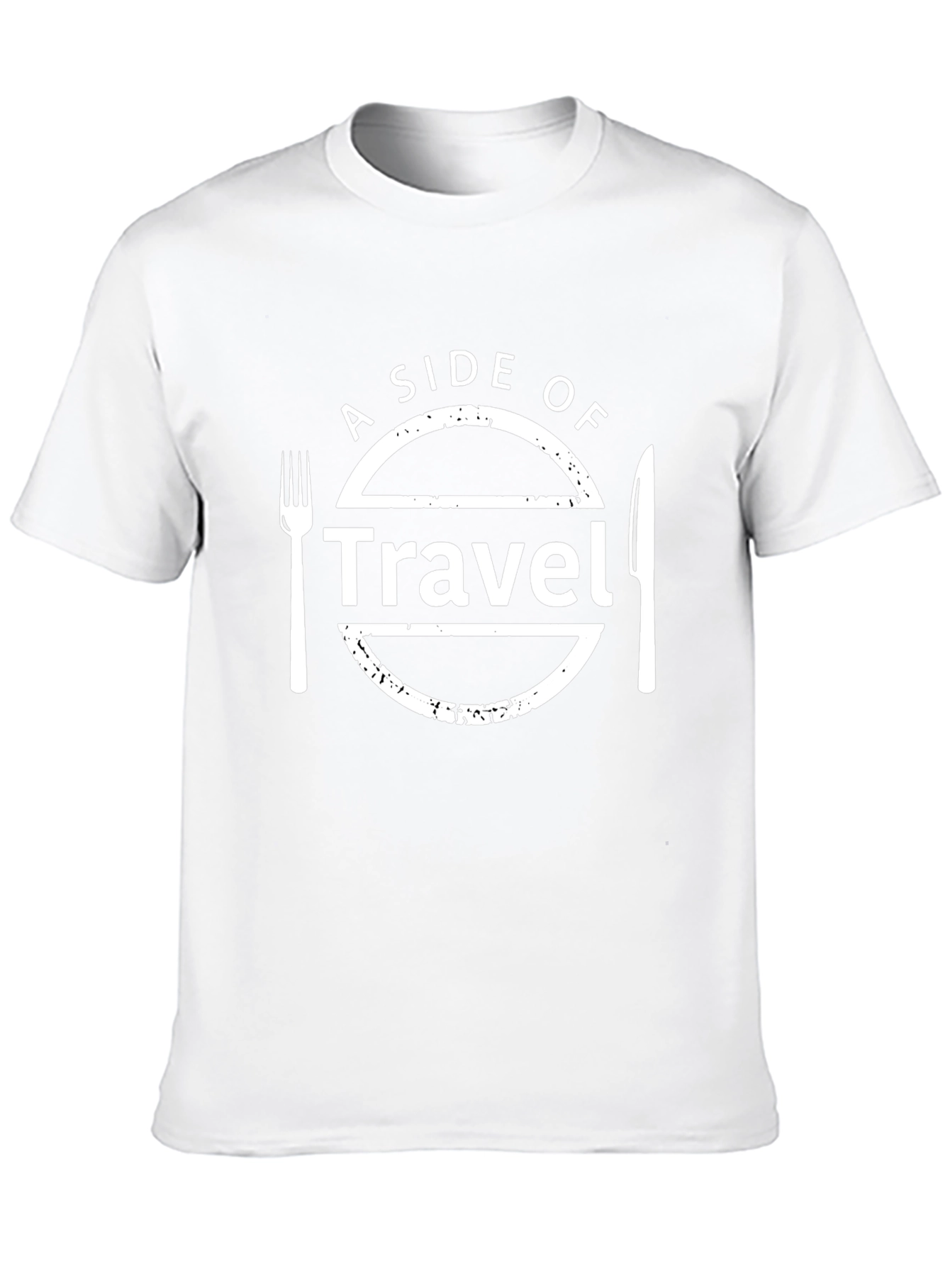 A Side Of Travel Black Graphic T-Shirt