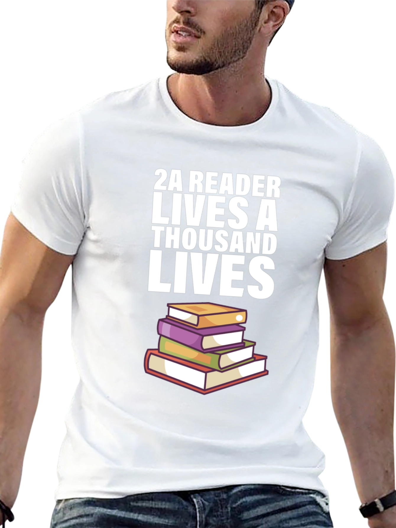 2A Reader Lives a Thousand Lives T-Shirt