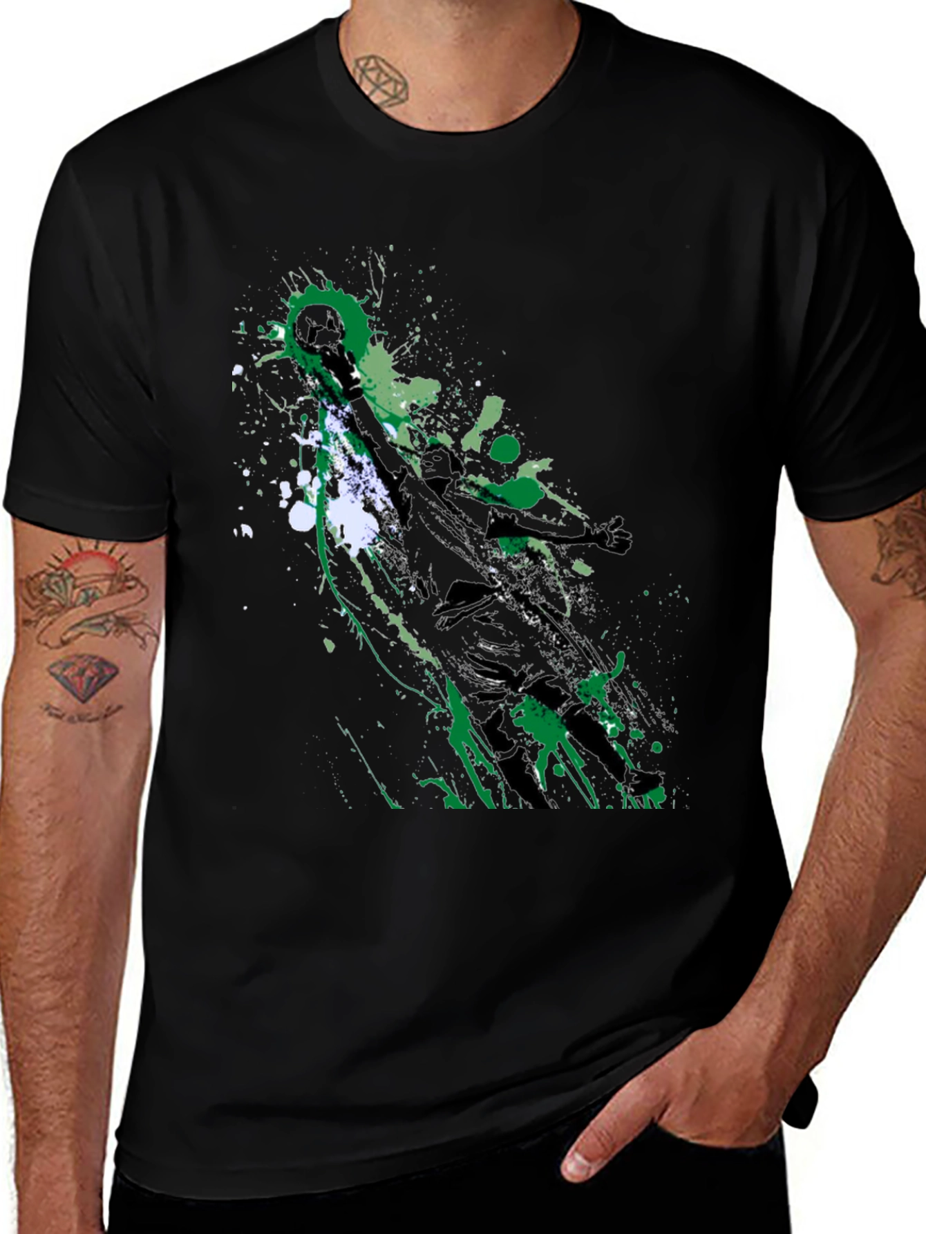 Abstract Sports Graphic Tee