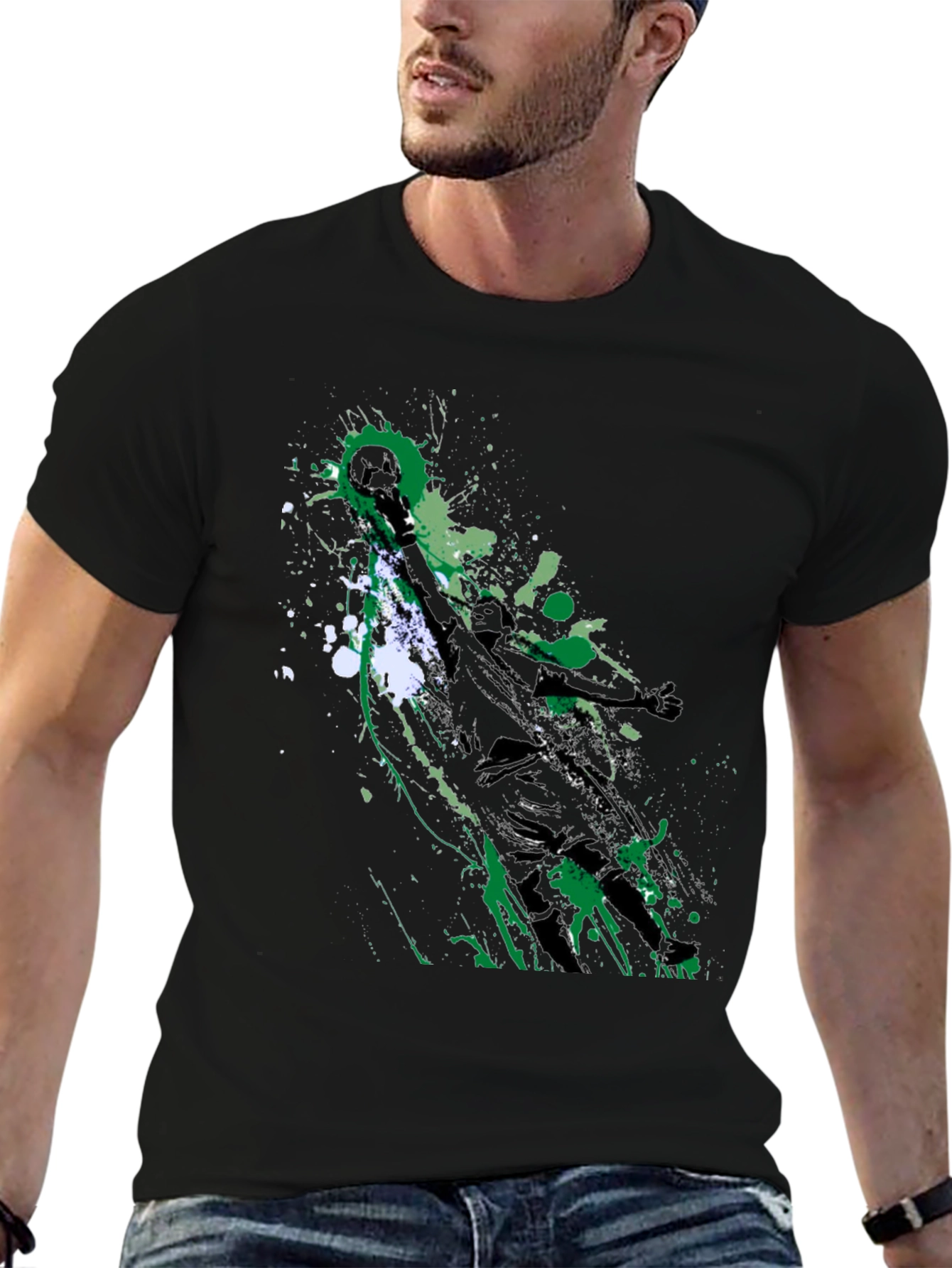 Abstract Sports Graphic Tee