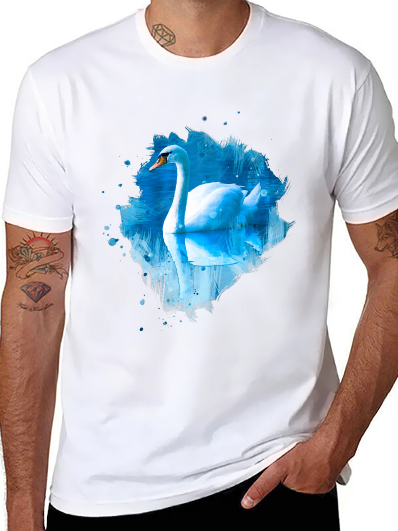 Swan Lake Black Graphic Tee