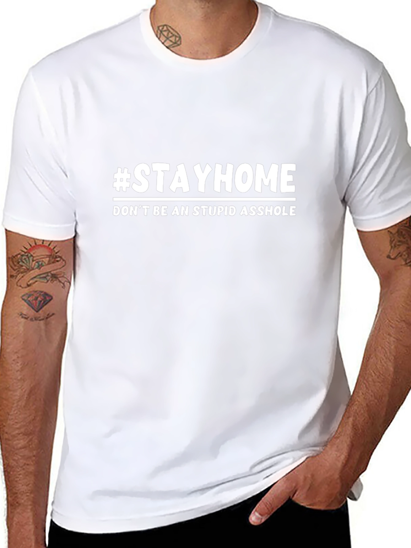 #StayHome Graphic Tee - Sarcastic Social Distancing Shirt