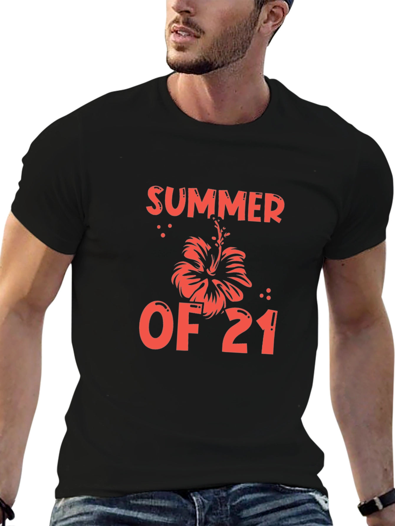 Summer of 21 Black Graphic Tee