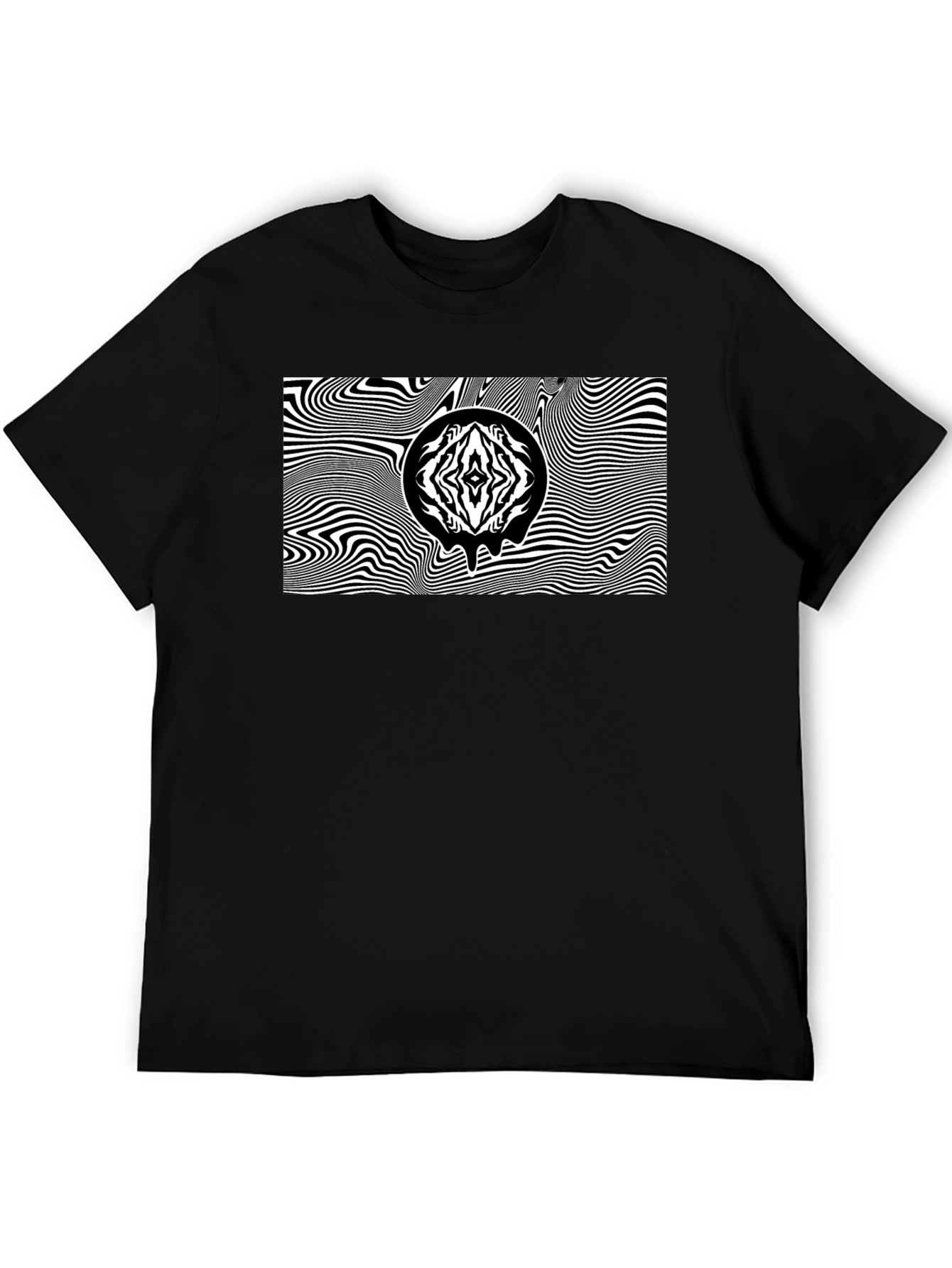 Abstract Graphic Tee - Black Unisex T-Shirt