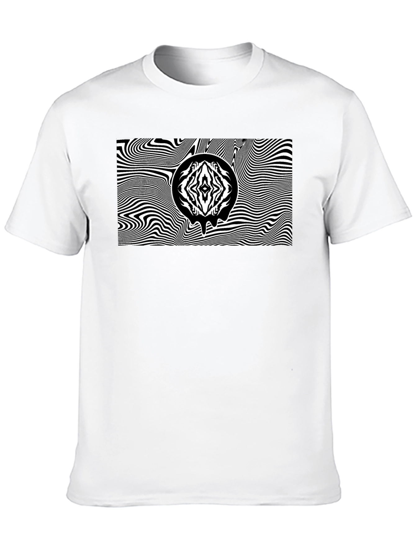 Abstract Graphic Tee - Black Unisex T-Shirt