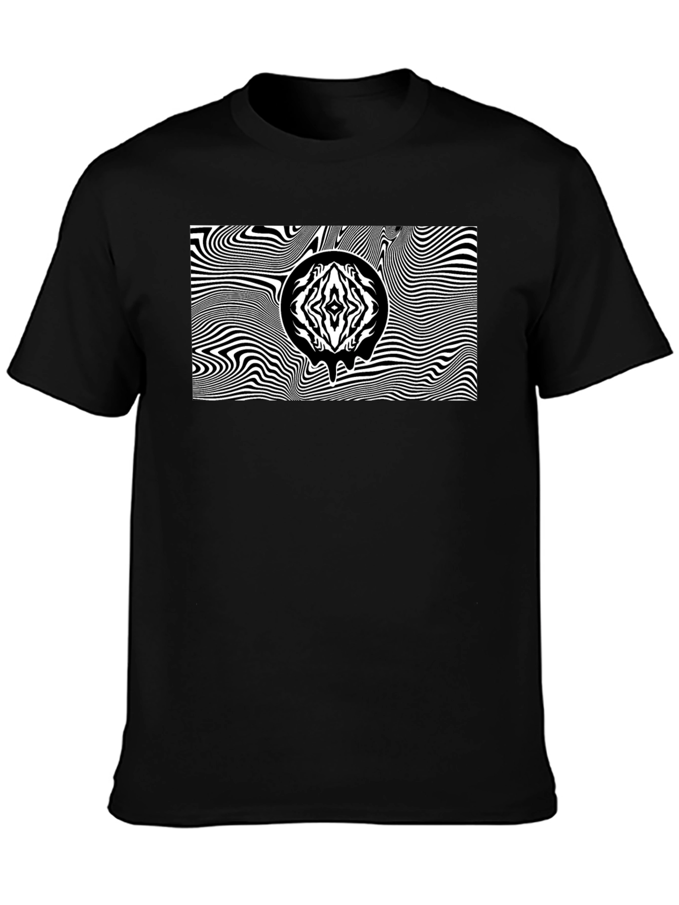 Abstract Graphic Tee - Black Unisex T-Shirt