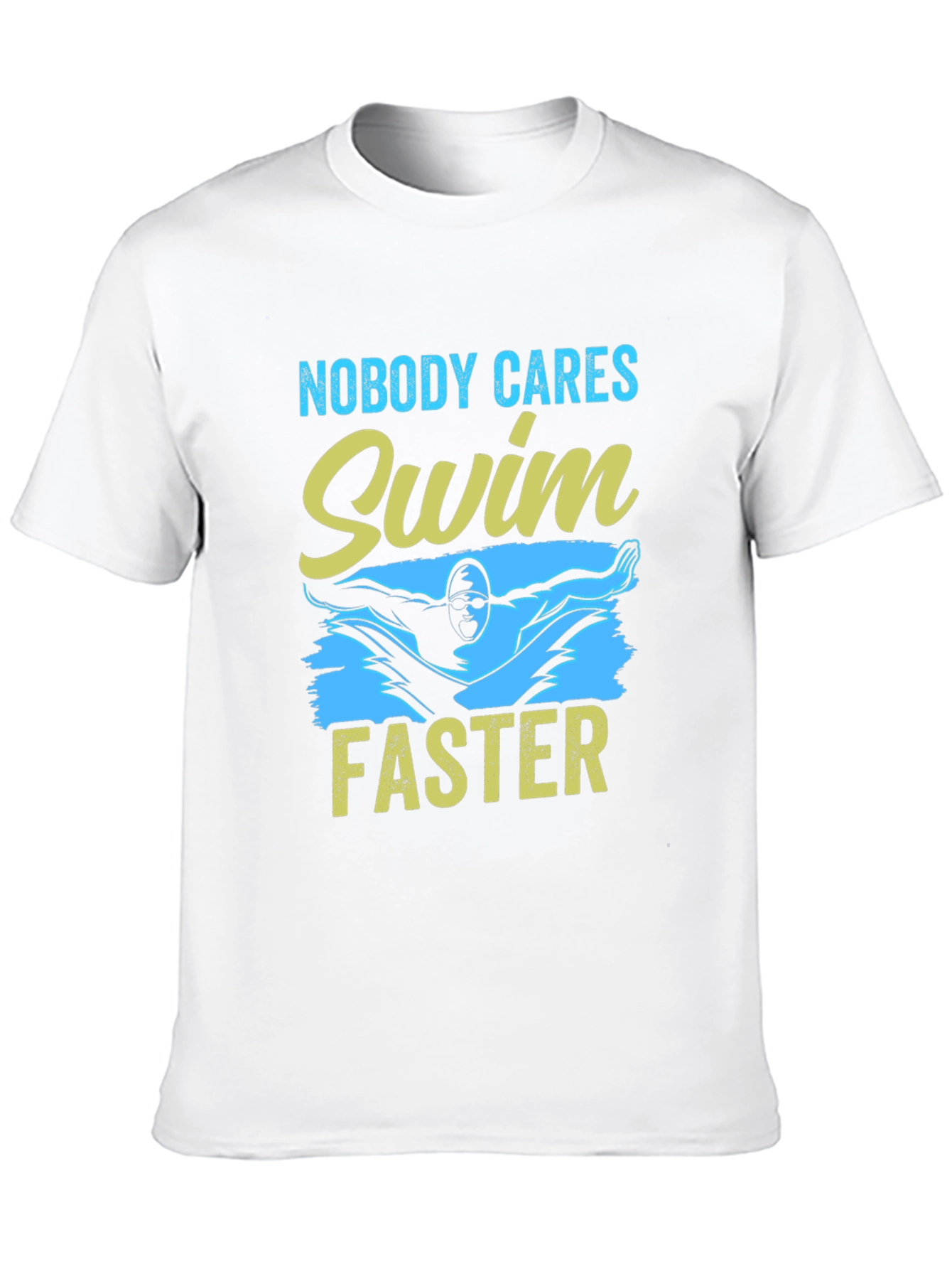 Swim Faster Graphic Tee - Black