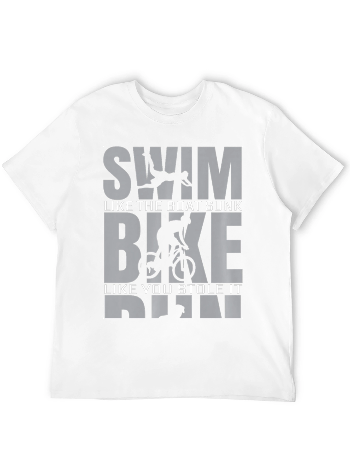 Swim Bike Run Triathlon T-Shirt