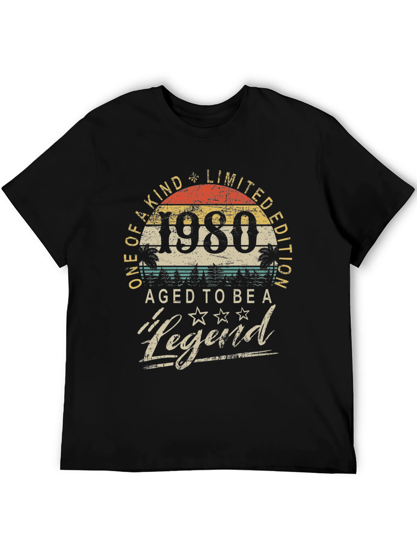 1980 Aged to Be a Legend Graphic T-Shirt