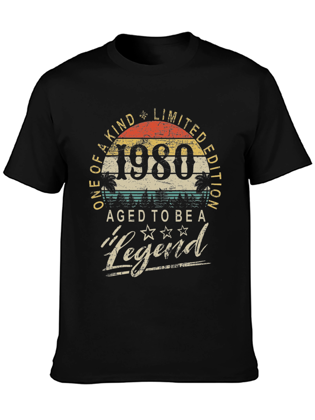 1980 Aged to Be a Legend Graphic T-Shirt