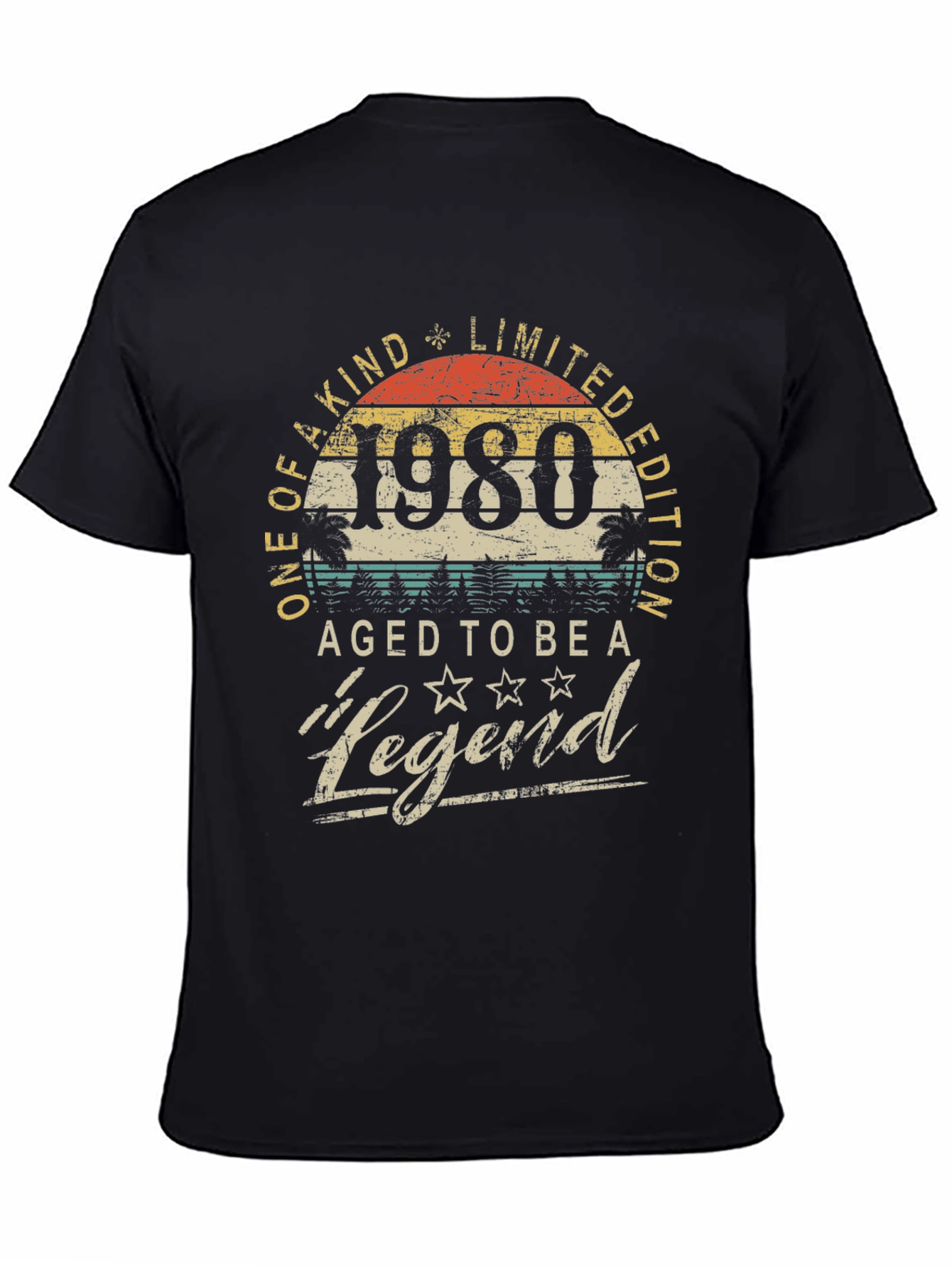 1980 Aged to Be a Legend Graphic T-Shirt