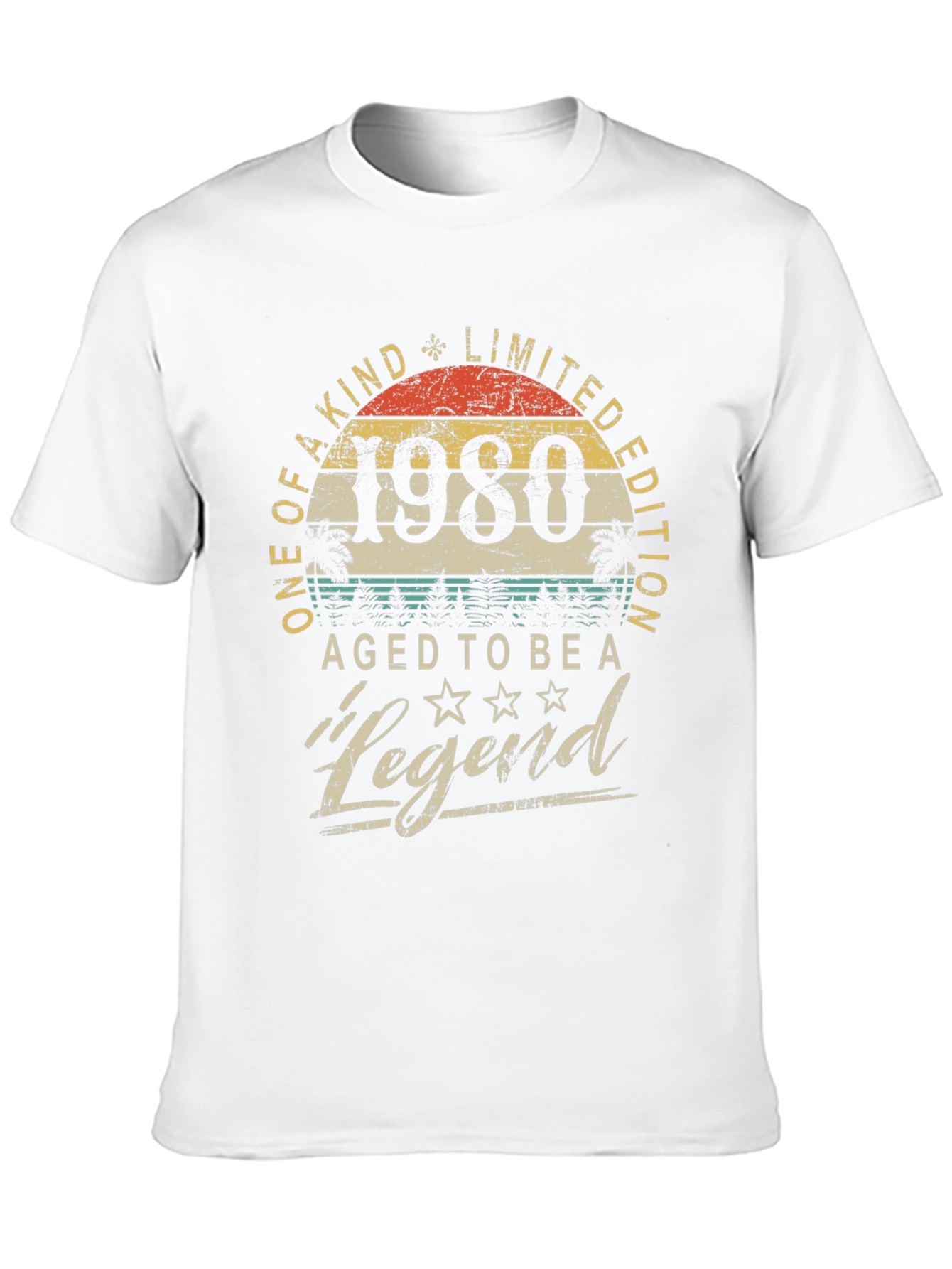 1980 Aged to Be a Legend Graphic T-Shirt