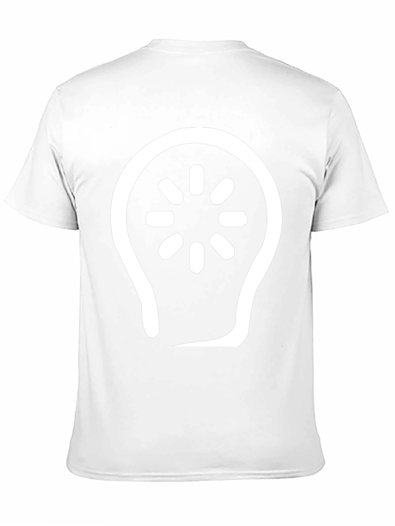 Abstract Light Bulb Graphic Tee - Black Cotton Blend