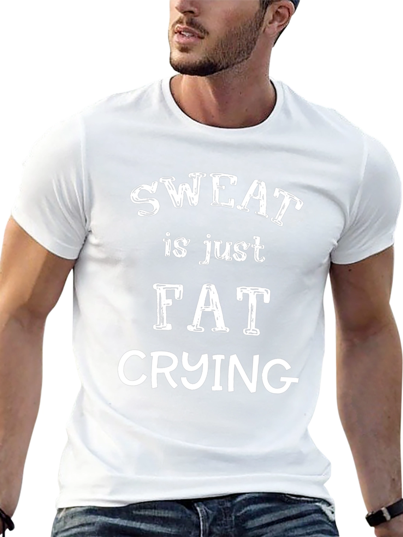 Sweat is Just Fat Crying Graphic Tee
